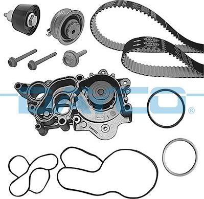 Помпа (водяной насос) с комплектом ремня ГРМ Dayco для Audi A5 II (F5) 2016-2026. Артикул KTBWP8191