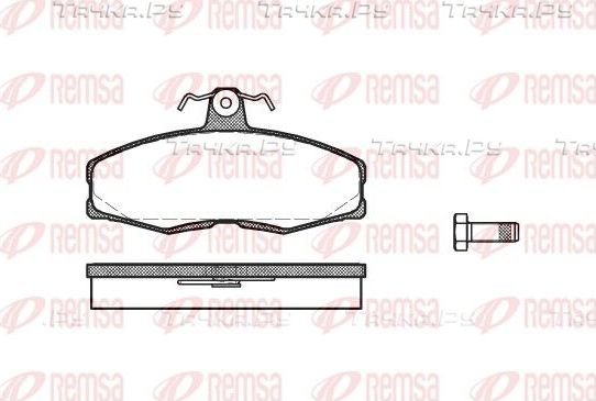 Тормозные колодки Remsa передние для Ford Sierra I 1982-1993. Артикул 0154.00