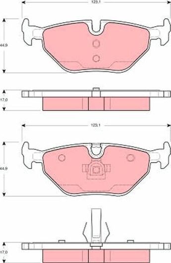 Тормозные колодки TRW. Артикул GDB1430