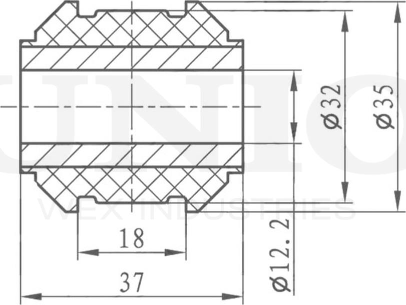 Втулка стабилизатора (Unio). Артикул RMP-10037