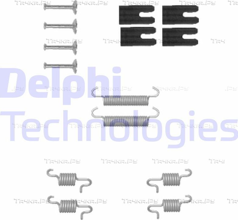Комплект монтажный тормозных колодок Delphi. Артикул LY1338