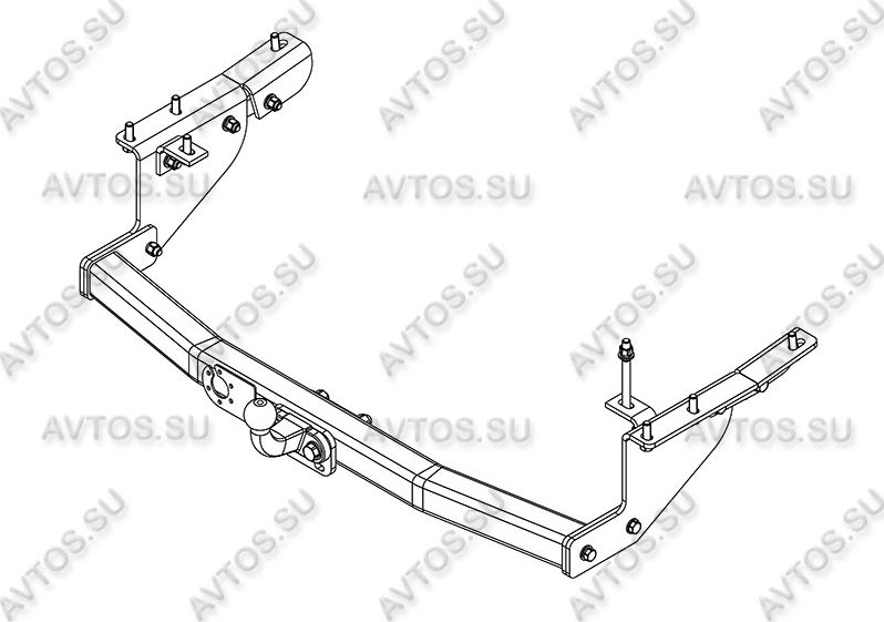 Фаркоп AvtoS для Nissan Patrol Y62 2010-2026. Артикул NS 31