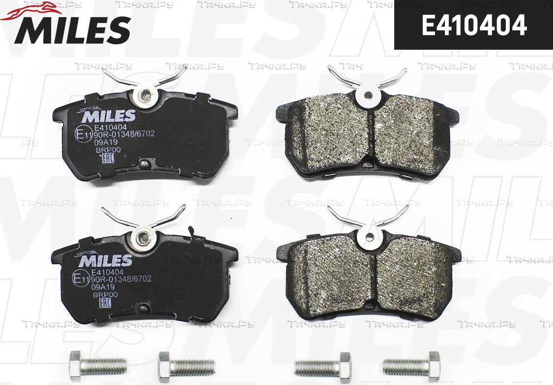 Тормозные колодки Miles (Low-Metallic) для Ford Fiesta V 2005-2008. Артикул E410404