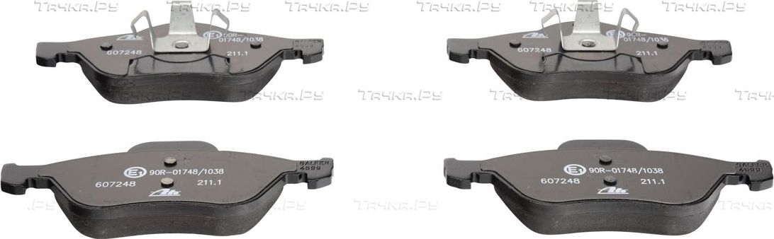 Тормозные колодки ATE передние для Renault Laguna III 2007-2015. Артикул 13.0460-7248.2