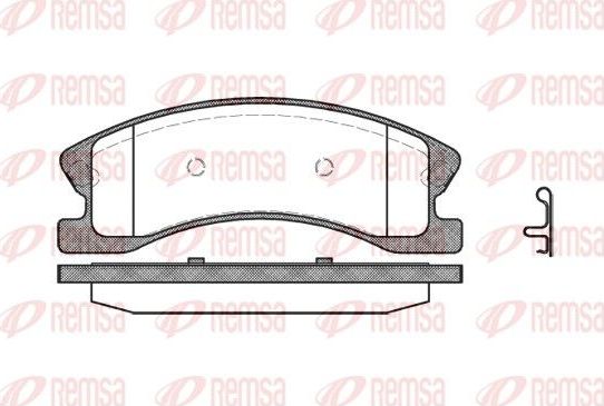 Тормозные колодки Remsa передние для Jeep Grand Cherokee II (WJ) 1999-2005. Артикул 0973.02
