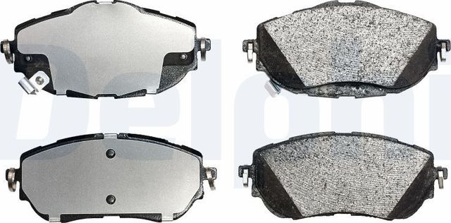 Тормозные колодки Delphi (Low-Metallic) передние для Toyota Corolla E170, E180 2013-2019. Артикул LP2691