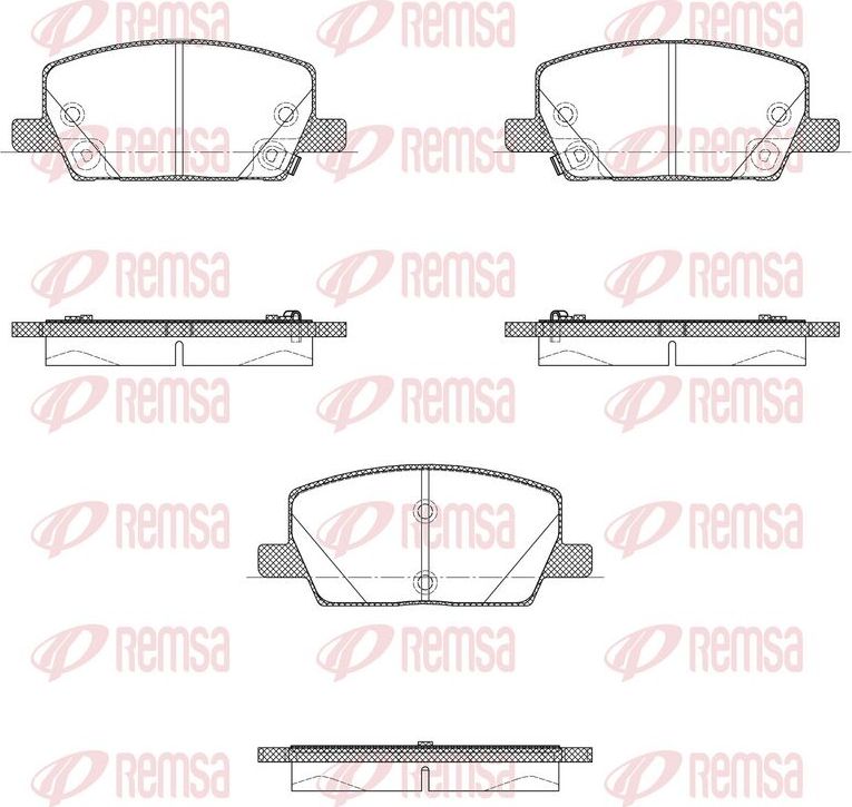 Тормозные колодки Remsa. Артикул 1670.02