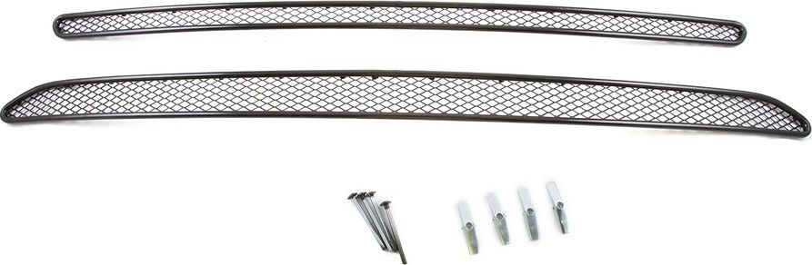 Сетка Arbori на решётку бампера, черная 15мм (2 шт) для Kia Sportage III 2010-2016. Артикул 01-300310-15B