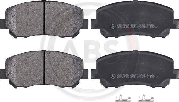 Тормозные колодки ABS. Артикул 37929