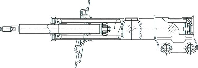 Амортизатор CTR передний правый для Kia Sportage III 2010-2016. Артикул GY1050G
