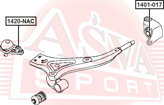 Шаровая опора Asva. Артикул 1420-NAC