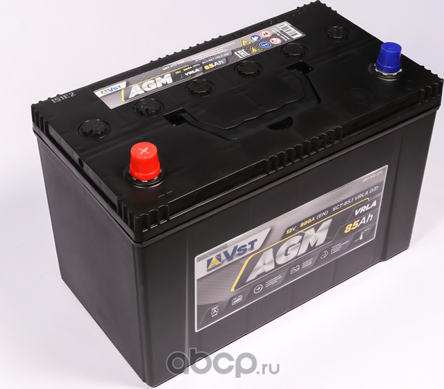 Аккумуляторная батарея V СТАНДАРТ AGM [12V 85Ah 800A) (VST). Артикул 585910075