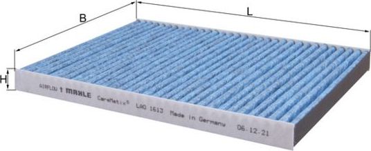 Салонный фильтр Mahle CareMetix®. Артикул LAO 1613