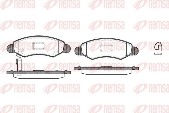Тормозные колодки Remsa передние для Suzuki Ignis I (HT) 2003-2005. Артикул 0702.21