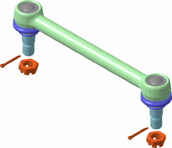 Реактивная тяга (штанга) Lemforder передняя для Volvo  FH16 1993-2002. Артикул 42306 01