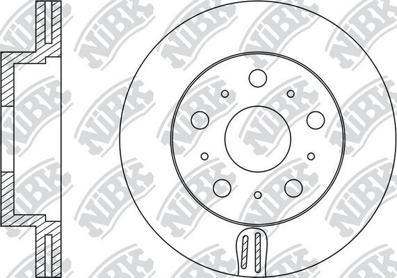 Тормозной диск NiBK. Артикул RN1167