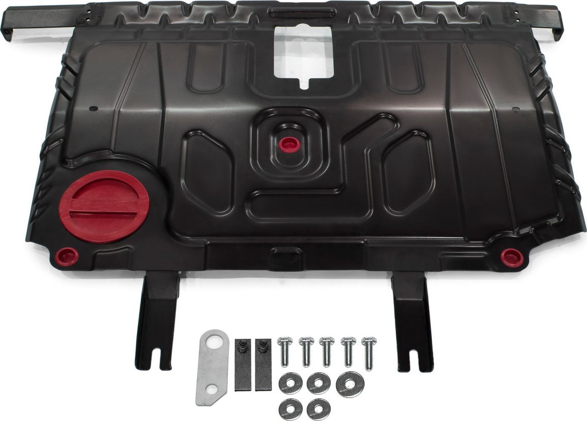 Защита АвтоБРОНЯ для картера и КПП Toyota Corolla IX E120, E130 рестайлинг 2003-2007. Артикул 111.09531.1