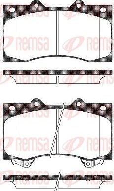 Тормозные колодки Remsa. Артикул 1506.02