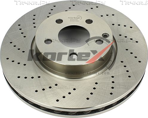 Диск тормозной MB W204/W212 07- (d=322mm)(перфорированный) пер.вент. (Kortex). Артикул KD0269