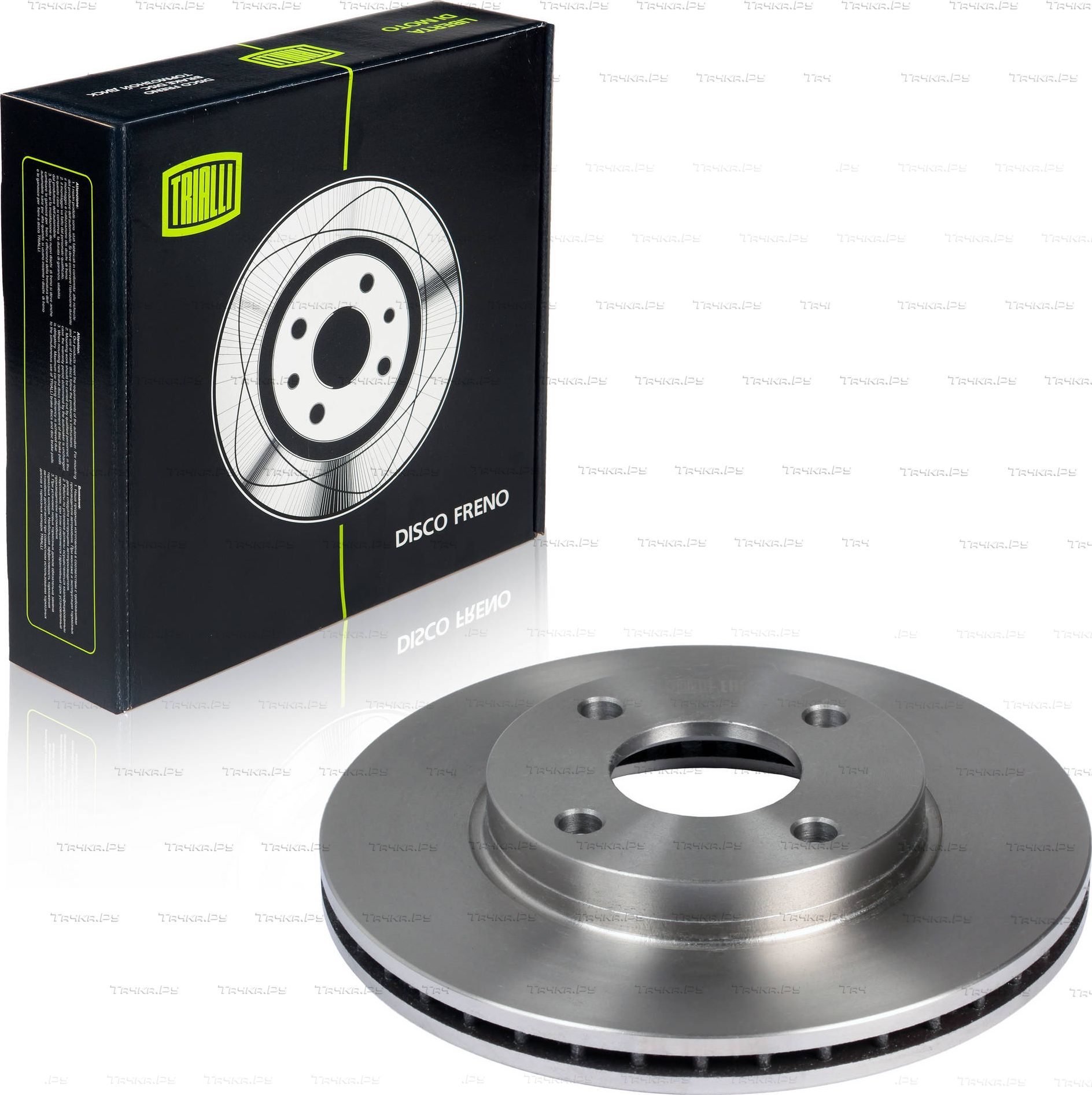 Тормозной диск Trialli передний для Ford Fusion I 2002-2012. Артикул DF 106106