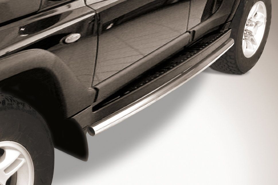 Защита Slitkoff штатного порога d57 для ТагАЗ Tager 5-дв. 2008-2026. Артикул TAT5d011