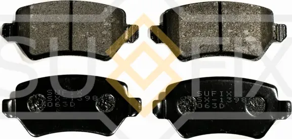 Колодки тормозные дисковые | зад прав/лев | (Sufix). Артикул SX-1398