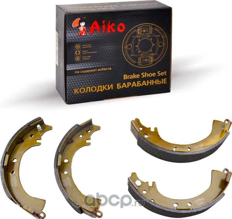 Колодки барабанные TOYOTA Camry,RAV 4 (1991-2006) (Aiko). Артикул FN2333