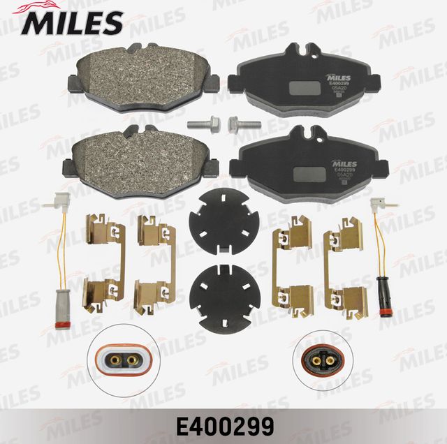 Тормозные колодки Miles (Low-Metallic). Артикул E400299