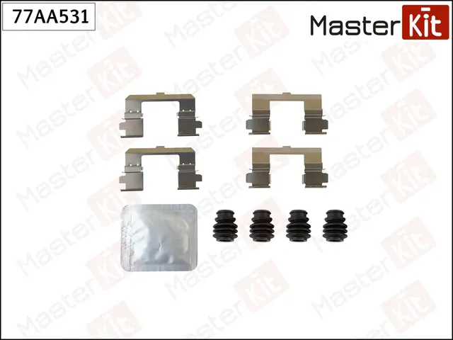 77AA531 Комплект установочный тормозных колодок Mazda CX-5 (KE, GH) 2011 (Master KIT). Артикул 77AA531