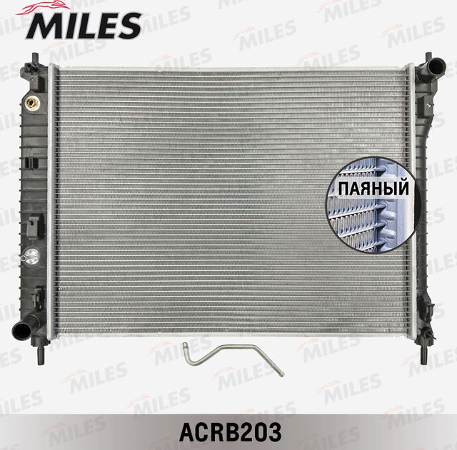 Радиатор охлаждения двигателя Miles для Opel Antara I 2006-2017. Артикул ACRB203