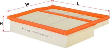 Воздушный фильтр Sakura. Артикул A-2608