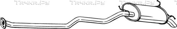 Глушитель (задняя часть) Bosal (Бельгия). Артикул 287-473