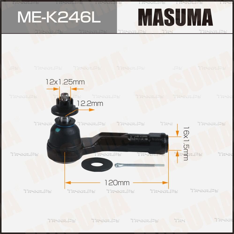 Наконечник рулевой тяги MASUMA HYUNDAI i30 N 18- LH Masuma. Артикул MEK246L