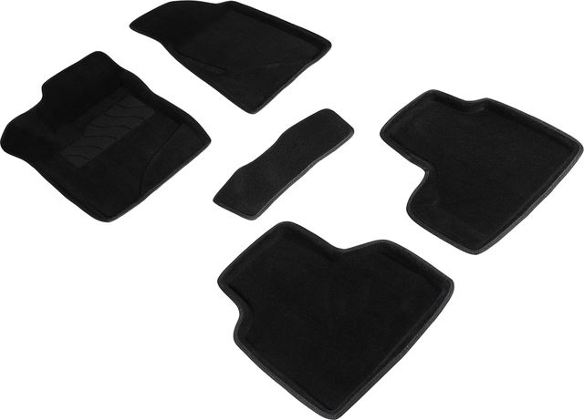 Коврики 3D Seintex для салона Chevrolet Niva I рестайлинг 2009-2020 ЧЕРНЫЕ. Артикул 96240