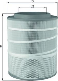 Воздушный фильтр Mahle для DAF XF 105 2005-2026. Артикул LX 3141