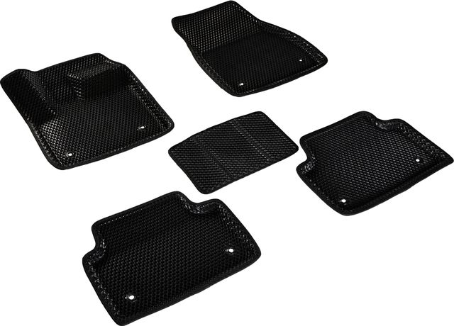 Коврики Seintex 3D EVA ромб для салона Land Rover Range Rover Evoque II 2018-2026 ЧЕРНЫЕ. Артикул 98391