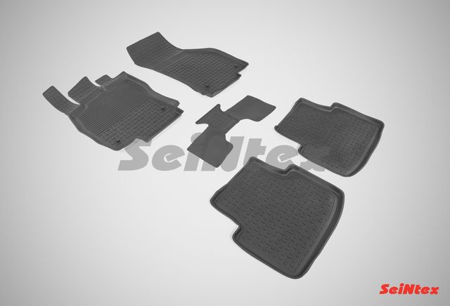 Коврики резиновые Seintex с высоким бортиком для салона Volkswagen Passat B8 2015-2026. Артикул 86544