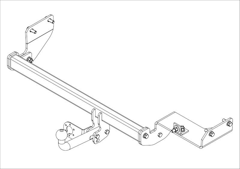 Фаркоп AvtoS для Kia Rio X-Line 2017-2026. Артикул KI 35