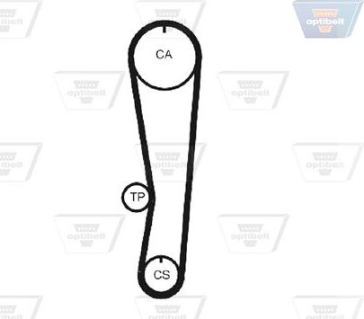 Ремень ГРМ Optibelt Optibelt-ZRK для Suzuki X-90 1995-1997. Артикул ZRK 1161