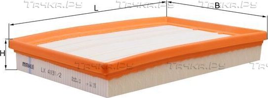 Воздушный фильтр Mahle-Knecht. Артикул LX 4031/2