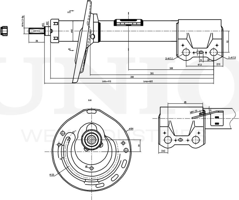 Амортизатор подвески (Unio). Артикул SAB-10277