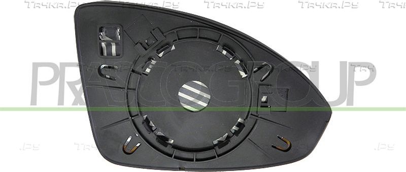 Зеркальное стекло бокового зеркала Prasco левое для Chevrolet Cruze II 2012-2026. Артикул DW0407514