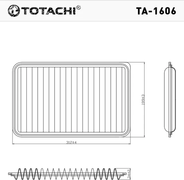 TOTACHI TA-1606 A-472 ZJ01-13Z40 MANN C 3220 Totachi. Артикул TA1606