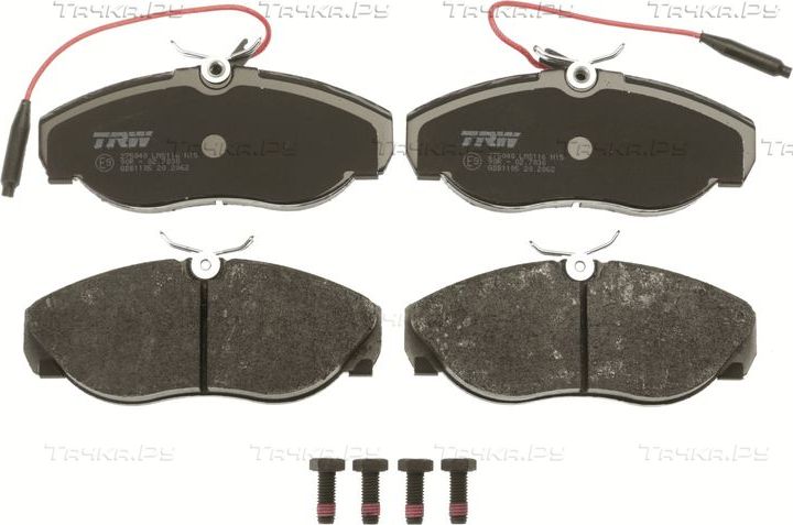 Тормозные колодки TRW COTEC передние для Citroen Jumper I 1994-2006. Артикул GDB1105