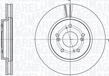 Тормозной диск Magneti Marelli. Артикул 361302040584