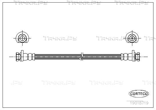 Тормозной шланг Corteco задний задний для Rover 45 2000-2005. Артикул 19018719