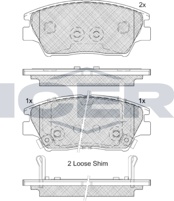 Тормозные колодки Icer. Артикул 182293