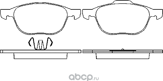 Тормозные колодки Mazda. Артикул BPYK3323ZA