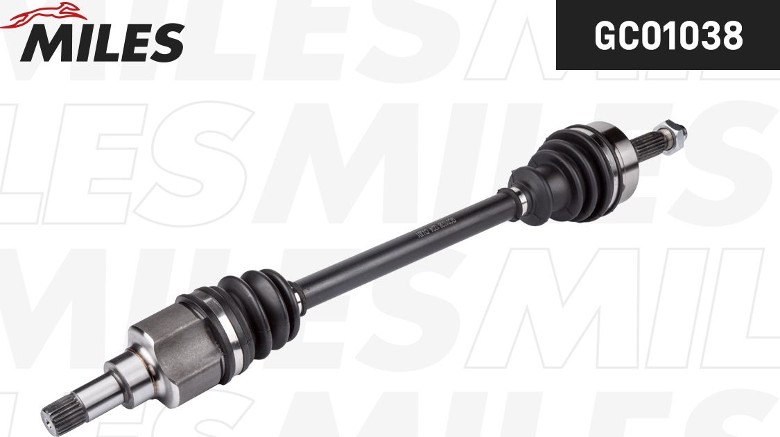 Полуось (привод в сборе, приводной вал) Miles. Артикул GC01038