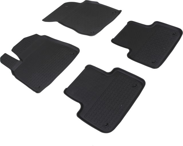 Коврики резиновые Seintex с высоким бортиком для салона Audi Q8 2018-2026. Артикул 91642